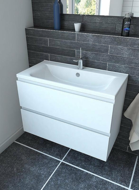 Тумба с раковиной Эстет Bali 100 ФР-00002083 подвесная Белая, купить, цена, заказать, магазин, доставка, скидка, промокод, купить, цена, заказать, магазин, доставка, скидка, промокод