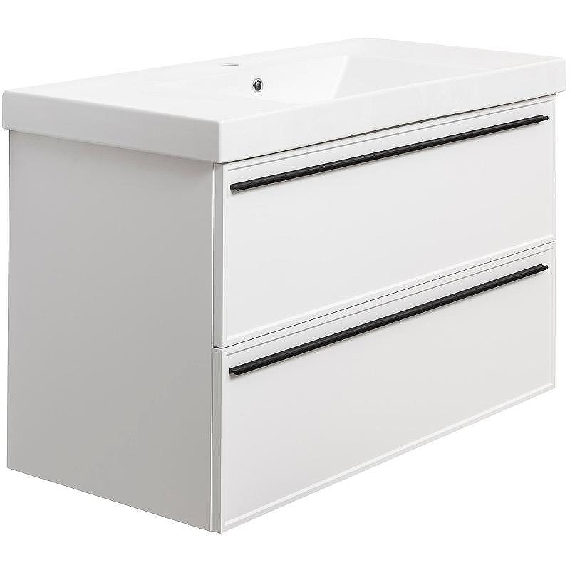 Тумба под раковину La Fenice Elba 100 FNC-01-ELB-B-100-2 подвесная Белая матовая, купить, цена, заказать, магазин, доставка, скидка, промокод, купить, цена, заказать, магазин, доставка, скидка, промокод