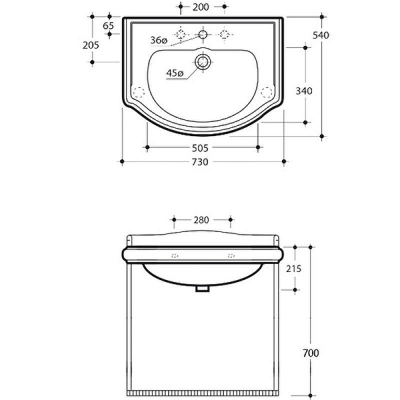 Консоль под раковину Migliore Bella 73 20702 Бронза