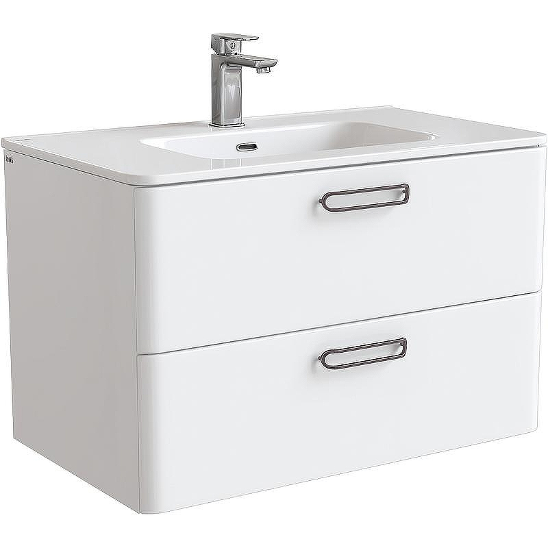 Тумба под раковину Iddis Brick 80 BRI80W0i95 подвесная Белая глянцевая, купить, цена, заказать, магазин, доставка, скидка, промокод, купить, цена, заказать, магазин, доставка, скидка, промокод