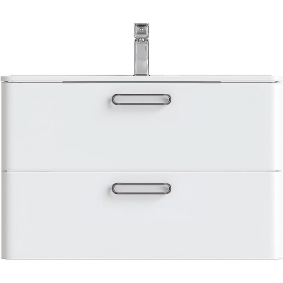 Тумба под раковину Iddis Brick 80 BRI80W0i95 подвесная Белая глянцевая