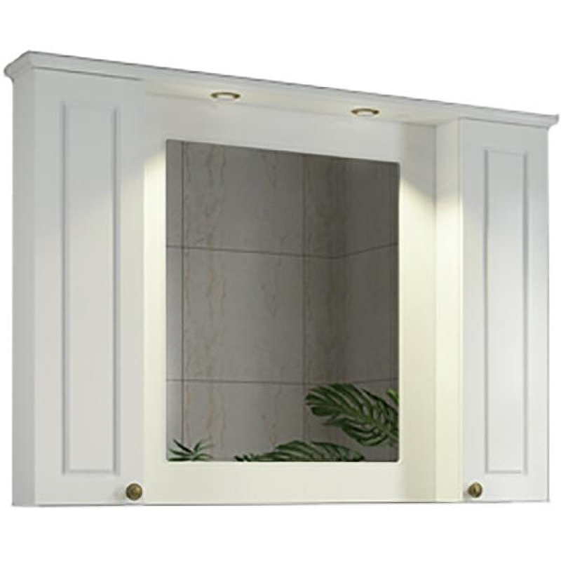 Зеркальный шкаф Comforty Палермо 120 00004142365 Белый глянец, купить, цена, заказать, магазин, доставка, скидка, промокод, купить, цена, заказать, магазин, доставка, скидка, промокод