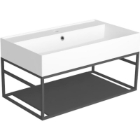 Консоль под раковину Simas Agile 80 AGSS81 Черная матовая, купить, цена, заказать, магазин, доставка, скидка, промокод, купить, цена, заказать, магазин, доставка, скидка, промокод