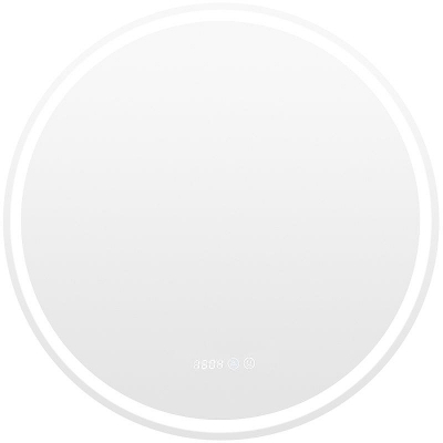 Зеркало Aquanet Оптима 70 304175 с подсветкой с сенсорным выключателем, часами и подогревом