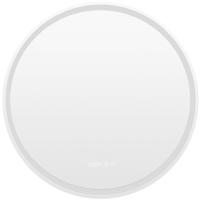 Зеркало Aquanet Оптима 70 304175 с подсветкой с сенсорным выключателем, часами и подогревом