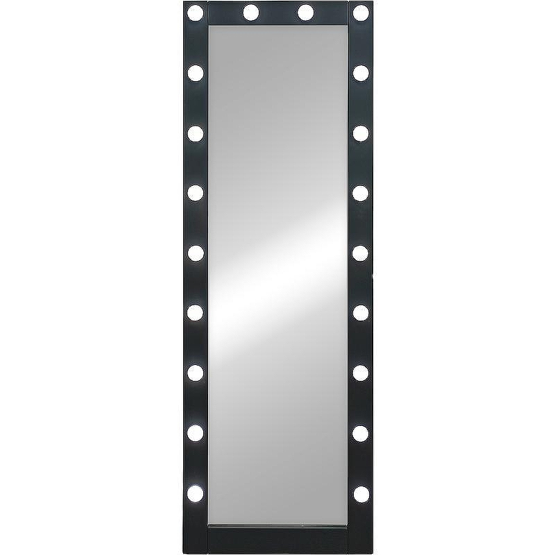 Зеркало Континент 600х1750 ЗГП45 гримерное с подсветкой Черное с механическим выключателем, купить, цена, заказать, магазин, доставка, скидка, промокод, купить, цена, заказать, магазин, доставка, скидка, промокод