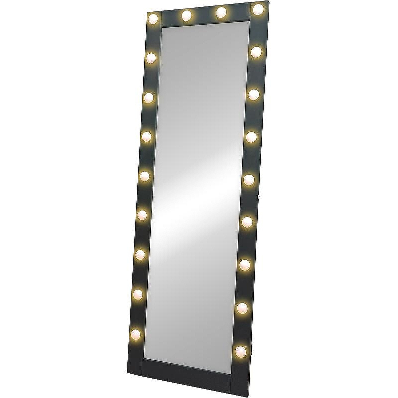 Зеркало Континент 600х1750 ЗГП45 гримерное с подсветкой Черное с механическим выключателем, купить, цена, заказать, магазин, доставка, скидка, промокод, купить, цена, заказать, магазин, доставка, скидка, промокод