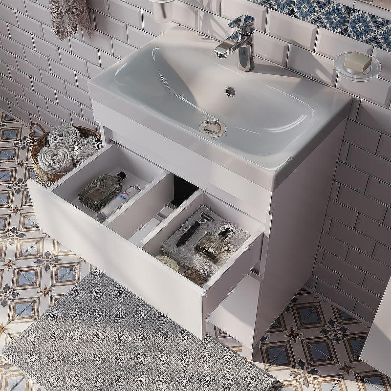 Тумба с раковиной Iddis Zodiac 60 ZOD6CBFi95K Белая, купить, цена, заказать, магазин, доставка, скидка, промокод, купить, цена, заказать, магазин, доставка, скидка, промокод