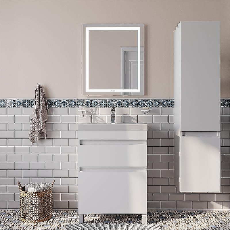 Тумба с раковиной Iddis Zodiac 60 ZOD6CBFi95K Белая, купить, цена, заказать, магазин, доставка, скидка, промокод, купить, цена, заказать, магазин, доставка, скидка, промокод