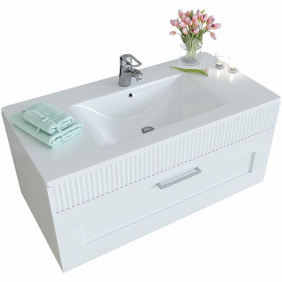 Тумба c раковиной SanVit Турин-1 60 kturin1060 подвесная Белая