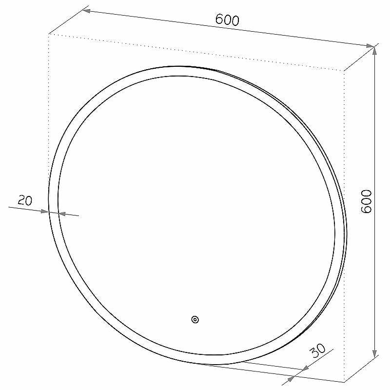 Зеркало Континент Brida 600х600 ЗЛП2160 с подсветкой с сенсорным выключателем, купить, цена, заказать, магазин, доставка, скидка, промокод, купить, цена, заказать, магазин, доставка, скидка, промокод