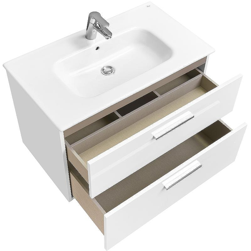 Тумба под раковину Roca Victoria 80 A857470806 подвесная Белый глянец, купить, цена, заказать, магазин, доставка, скидка, промокод, купить, цена, заказать, магазин, доставка, скидка, промокод