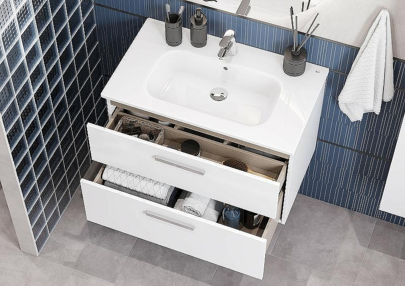 Тумба под раковину Roca Victoria 80 A857470806 подвесная Белый глянец, купить, цена, заказать, магазин, доставка, скидка, промокод, купить, цена, заказать, магазин, доставка, скидка, промокод