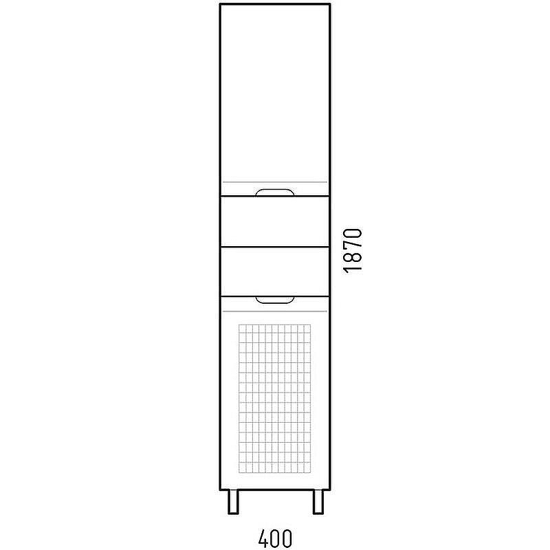 Шкаф пенал Corozo Лея 40 Z2 SD-00000099 с бельевой корзиной Белый, купить, цена, заказать, магазин, доставка, скидка, промокод, купить, цена, заказать, магазин, доставка, скидка, промокод