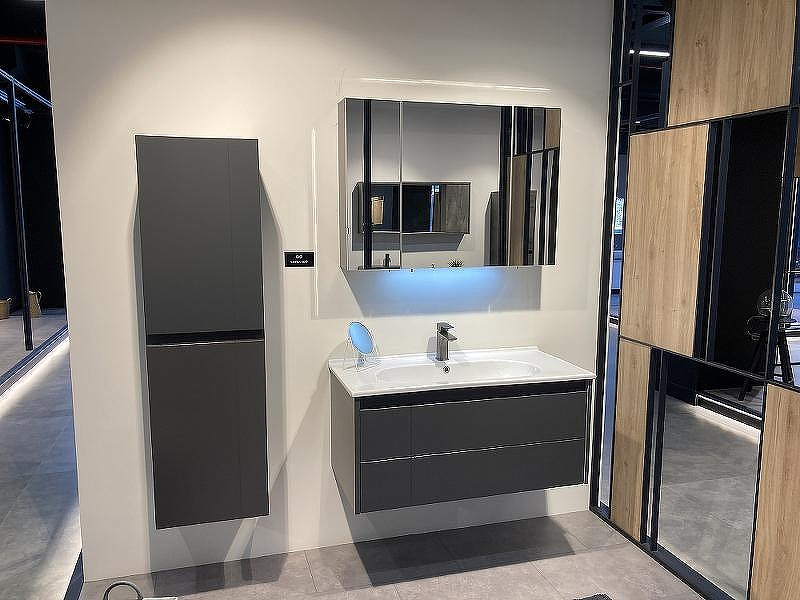 Шкаф пенал Orka Likya 40 3001084 подвесной Антрацит матовый, купить, цена, заказать, магазин, доставка, скидка, промокод, купить, цена, заказать, магазин, доставка, скидка, промокод