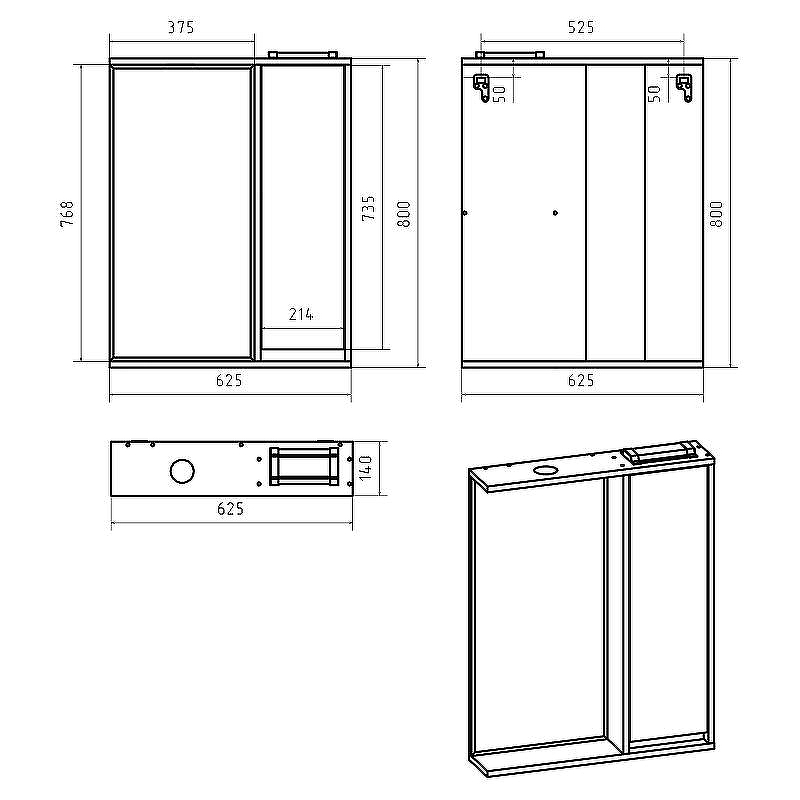 Зеркало со шкафом Brevita Balaton 65 R BAL-04065-01-П с подсветкой Белое матовое, купить, цена, заказать, магазин, доставка, скидка, промокод, купить, цена, заказать, магазин, доставка, скидка, промокод