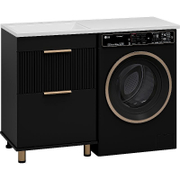 Тумба с раковиной Brevita Enfida 120 L УТ000016087 Черная матовая, купить, цена, заказать, магазин, доставка, скидка, промокод, купить, цена, заказать, магазин, доставка, скидка, промокод