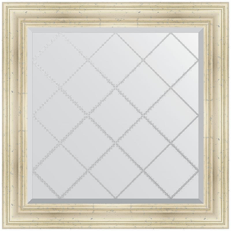 Зеркало Evoform Exclusive-G 89х89 BY 4332 с гравировкой в багетной раме - Травленое серебро 99, купить, цена, заказать, магазин, доставка, скидка, промокод, купить, цена, заказать, магазин, доставка, скидка, промокод