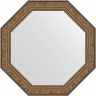 Зеркало Evoform Octagon 50х50 BY 3688 в багетной раме - Виньетка состаренное золото 56, купить, цена, заказать, магазин, доставка, скидка, промокод, купить, цена, заказать, магазин, доставка, скидка, промокод