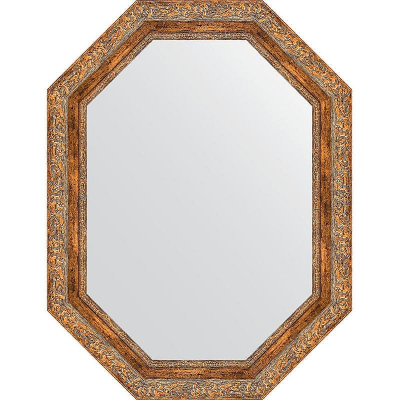 Зеркало Evoform Octagon 65x85 BY 7155 в багетной раме - Виньетка античная бронза 85