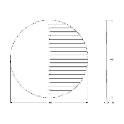 Зеркало Evoform Florentina d80 BY 5012 с гравировкой