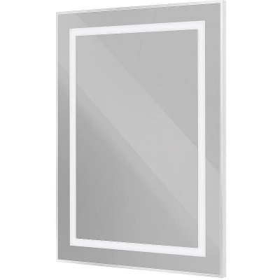 Зеркало BelBagno Kraft 60 SPC-KRAFT-600-800-SENS-AL с подсветкой Сатин с сенсорным выключателем