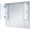 Зеркало со шкафом Misty Терра 110 П-Тер02110-0501 с подсветкой Серое матовое, купить, цена, заказать, магазин, доставка, скидка, промокод, купить, цена, заказать, магазин, доставка, скидка, промокод