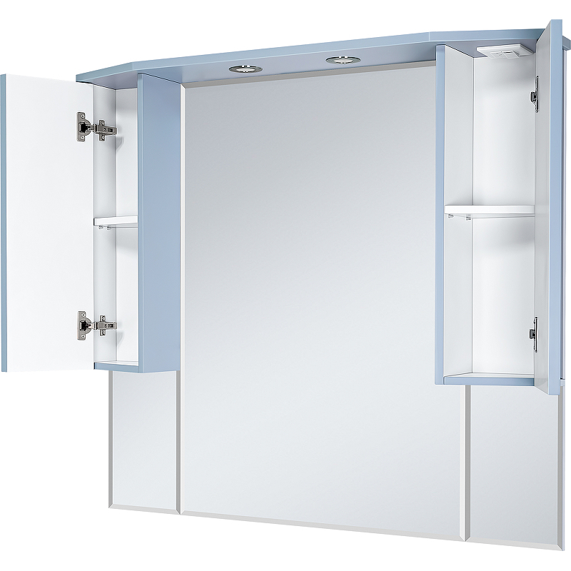 Зеркало со шкафом Misty Терра 110 П-Тер02110-0501 с подсветкой Серое матовое, купить, цена, заказать, магазин, доставка, скидка, промокод, купить, цена, заказать, магазин, доставка, скидка, промокод