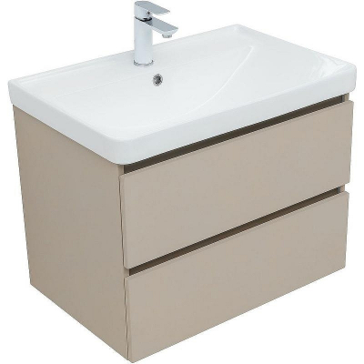 Тумба под раковину Aquanet Вега 2.0 70 337942 подвесная Бежевая