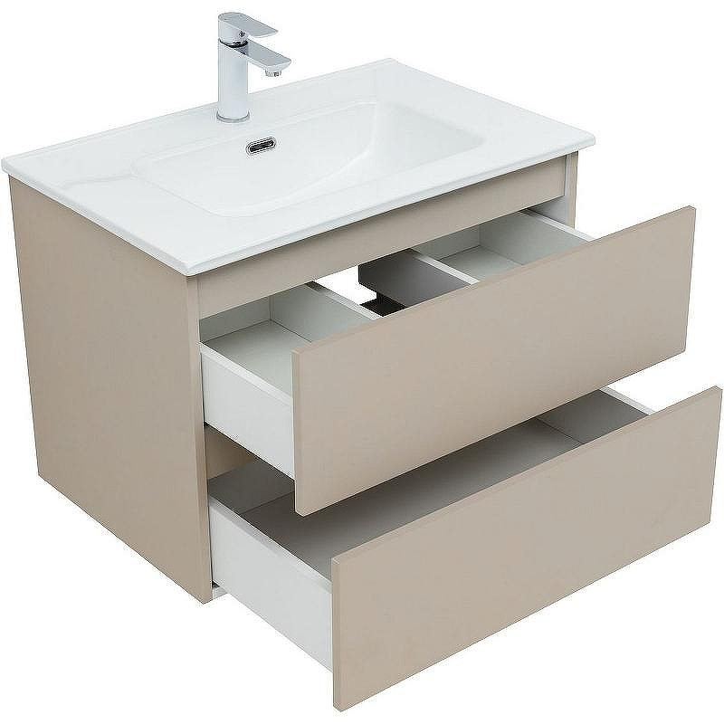 Тумба под раковину Aquanet Вега 2.0 70 337942 подвесная Бежевая, купить, цена, заказать, магазин, доставка, скидка, промокод, купить, цена, заказать, магазин, доставка, скидка, промокод