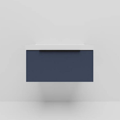 Тумба под раковину La Fenice Simpla 80 FNC-01-SIM-BG-80 подвесная Синяя матовая
