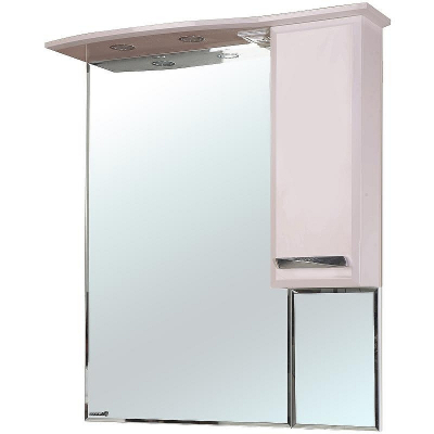 Зеркало со шкафом Bellezza Балтика 90 4618915001072 с подсветкой R Бежевое