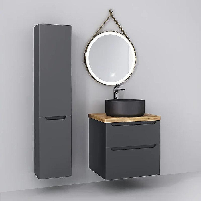 Тумба под раковину Jorno Wood 60 wood.01.60/P/GR подвесная Серая, купить, цена, заказать, магазин, доставка, скидка, промокод, купить, цена, заказать, магазин, доставка, скидка, промокод