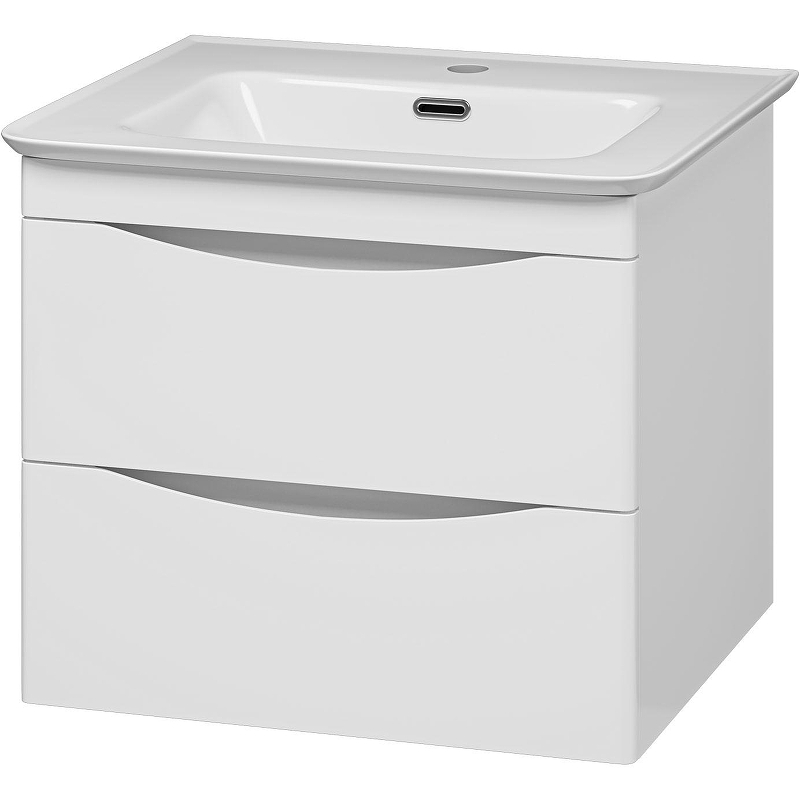 Тумба с раковиной Misty Мираж 60 УТ000025392 подвесная Белая, купить, цена, заказать, магазин, доставка, скидка, промокод, купить, цена, заказать, магазин, доставка, скидка, промокод