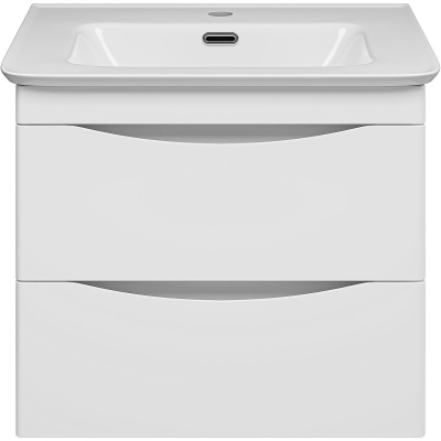 Тумба с раковиной Misty Мираж 60 УТ000025392 подвесная Белая