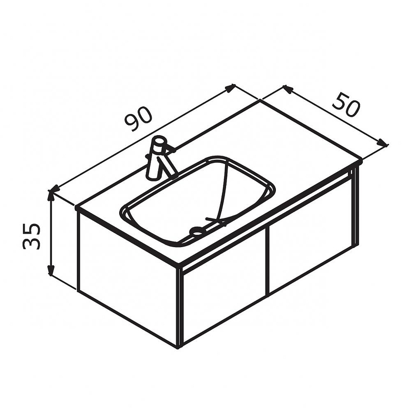 Тумба с раковиной Orka Lisbon 90 5001426 подвесная цвет Белый матовый, купить, цена, заказать, магазин, доставка, скидка, промокод, купить, цена, заказать, магазин, доставка, скидка, промокод