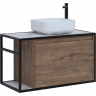 Тумба под раковину Aquanet Nova Lite Loft 90R 261659 подвесная Дуб рустикальный, купить, цена, заказать, магазин, доставка, скидка, промокод, купить, цена, заказать, магазин, доставка, скидка, промокод
