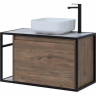 Тумба под раковину Aquanet Nova Lite Loft 90R 261659 подвесная Дуб рустикальный, купить, цена, заказать, магазин, доставка, скидка, промокод, купить, цена, заказать, магазин, доставка, скидка, промокод