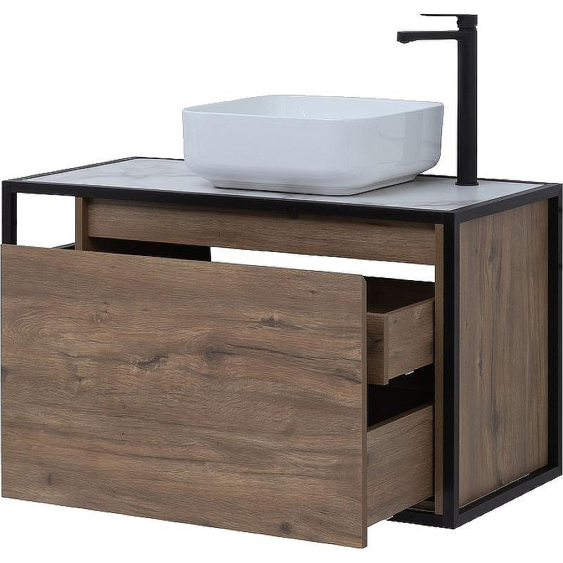 Тумба под раковину Aquanet Nova Lite Loft 90R 261659 подвесная Дуб рустикальный, купить, цена, заказать, магазин, доставка, скидка, промокод, купить, цена, заказать, магазин, доставка, скидка, промокод