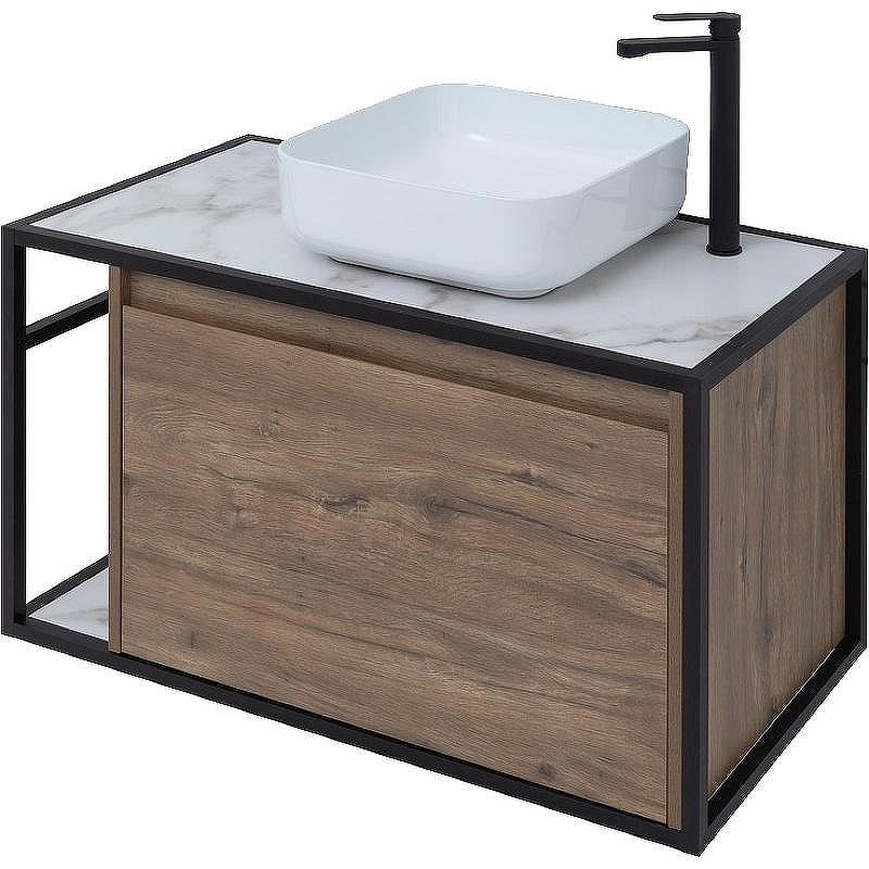 Тумба под раковину Aquanet Nova Lite Loft 90R 261659 подвесная Дуб рустикальный, купить, цена, заказать, магазин, доставка, скидка, промокод, купить, цена, заказать, магазин, доставка, скидка, промокод