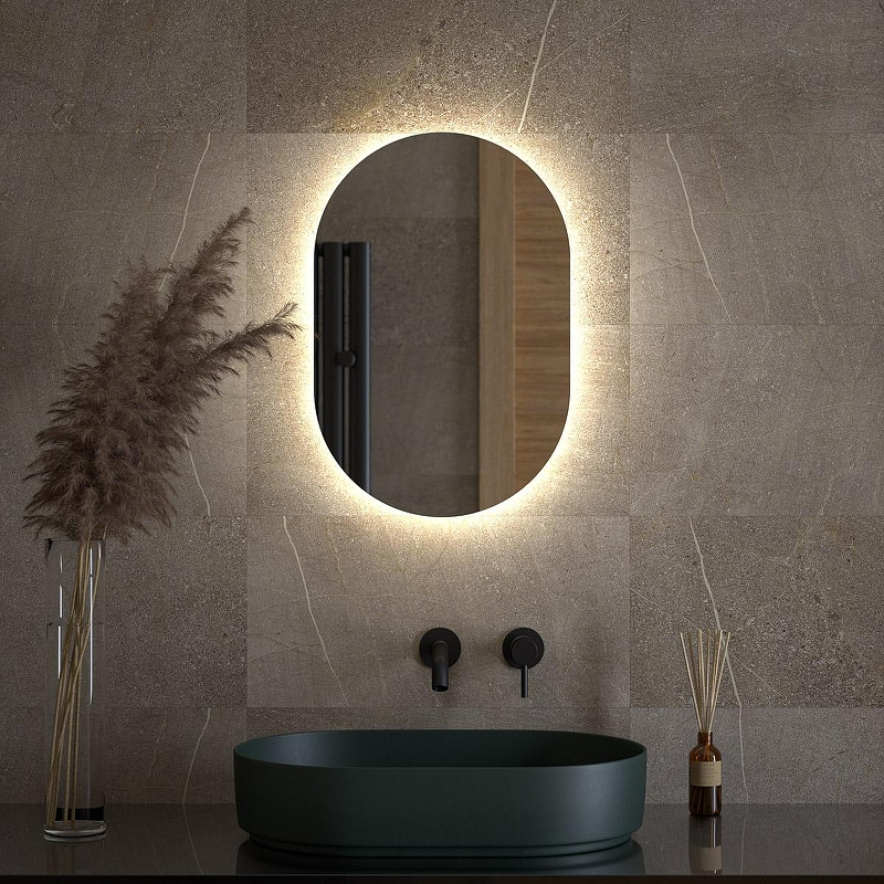 Зеркало Defesto Opti 40х60 DF 2901 с подсветкой 16W-4500K/Без выключателя/Нейтральный белый свет, купить, цена, заказать, магазин, доставка, скидка, промокод, купить, цена, заказать, магазин, доставка, скидка, промокод