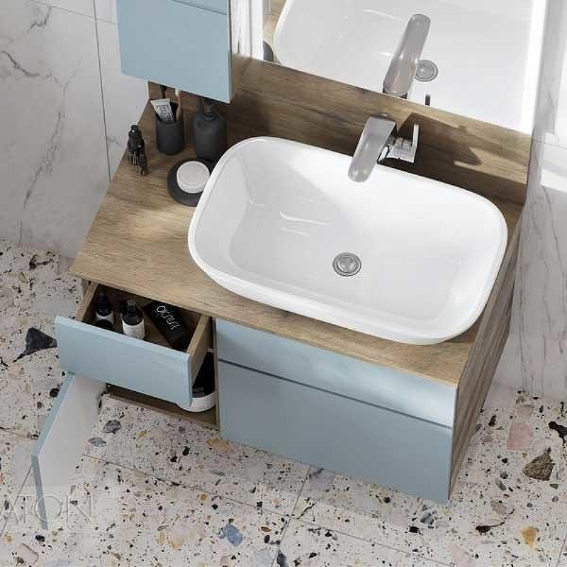 Тумба под раковину Aquaton Мишель 100 1A256901MIX30 подвесная Дуб рустикальный Фьорд, купить, цена, заказать, магазин, доставка, скидка, промокод, купить, цена, заказать, магазин, доставка, скидка, промокод