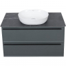 Тумба под раковину La Fenice Elba 100 FNC-01-ELB-G-100-2 подвесная Серая матовая, купить, цена, заказать, магазин, доставка, скидка, промокод, купить, цена, заказать, магазин, доставка, скидка, промокод