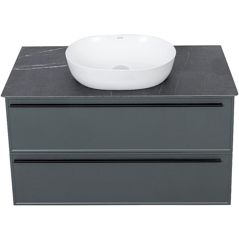 Тумба под раковину La Fenice Elba 100 FNC-01-ELB-G-100-2 подвесная Серая матовая, купить, цена, заказать, магазин, доставка, скидка, промокод, купить, цена, заказать, магазин, доставка, скидка, промокод