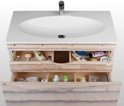 Тумба под раковину Clarberg Papyrus Wood 100 Pap-w.01.10/LIGHT подвесная Светлое дерево