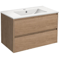 Тумба под раковину Vincea Gio 80 VMC-2G800NO подвесная N.Oak, купить, цена, заказать, магазин, доставка, скидка, промокод, купить, цена, заказать, магазин, доставка, скидка, промокод