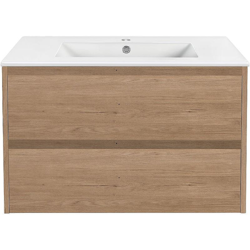 Тумба под раковину Vincea Gio 80 VMC-2G800NO подвесная N.Oak, купить, цена, заказать, магазин, доставка, скидка, промокод, купить, цена, заказать, магазин, доставка, скидка, промокод
