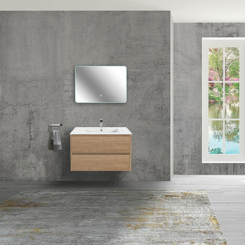 Тумба под раковину Vincea Gio 80 VMC-2G800NO подвесная N.Oak, купить, цена, заказать, магазин, доставка, скидка, промокод, купить, цена, заказать, магазин, доставка, скидка, промокод