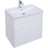 Тумба под раковину Aquanet Палермо 60 203934 подвесная Белый глянец, купить, цена, заказать, магазин, доставка, скидка, промокод, купить, цена, заказать, магазин, доставка, скидка, промокод