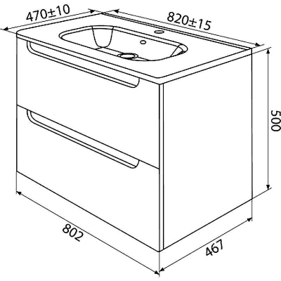 Тумба под раковину Iddis Edifice 80 EDI80W0i95 подвесная Белая